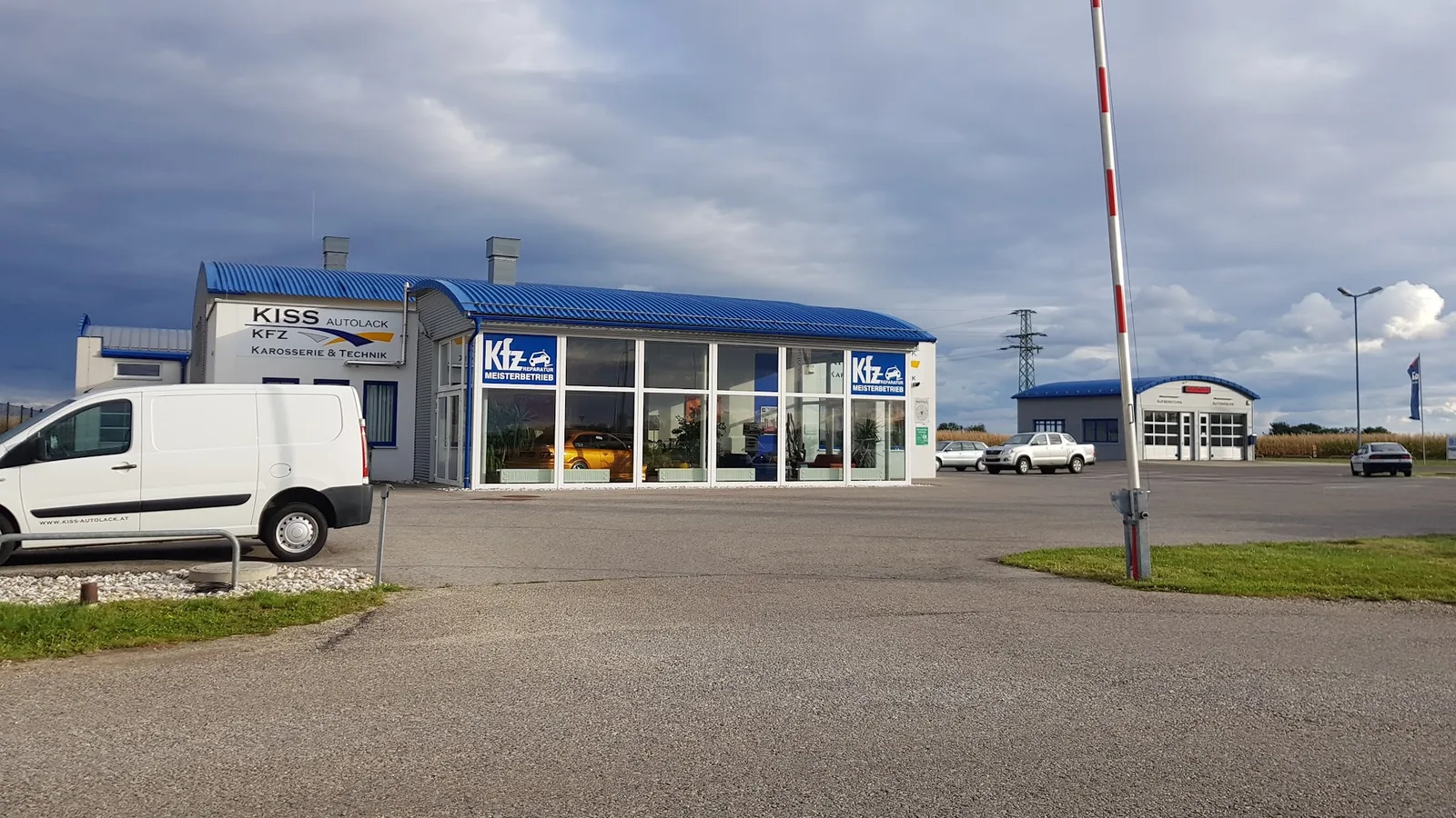 Betriebsgebäude von Kiss Autolack in Mönchhof